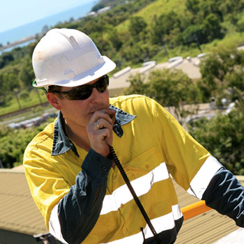 image of professional person at a construction site